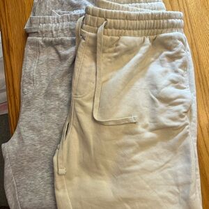 No Boundaries Gray and Cream Joggers new without tags